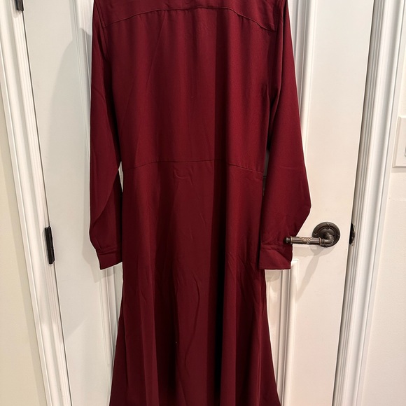 NWT Ralph Lauren shirt dress in beautiful maroon. - Picture 2 of 5